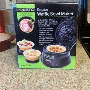 Presto Belgian Waffle Bowl Maker